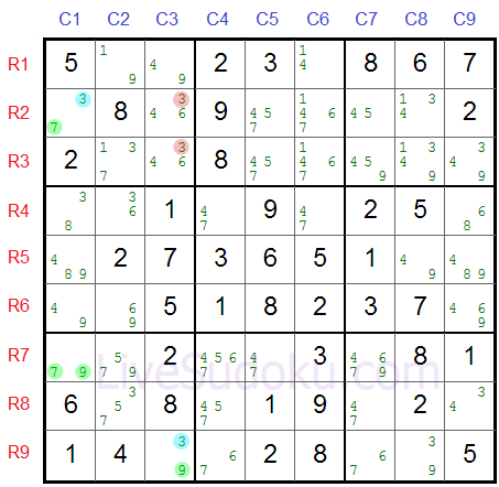 Sudoku Y Wing Tutorial