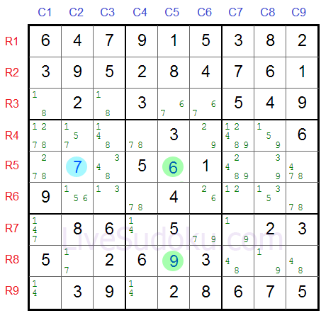 Sudoku XY Wing