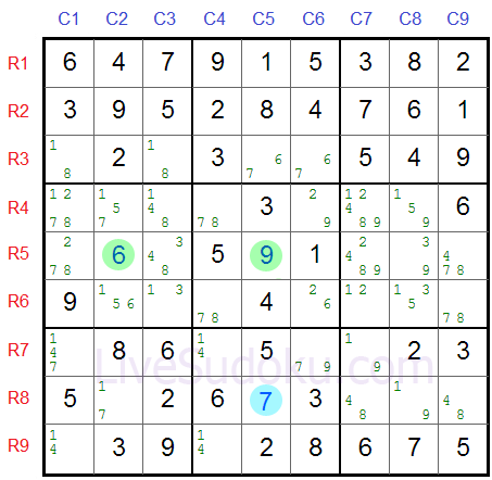 Sudoku XY Wing
