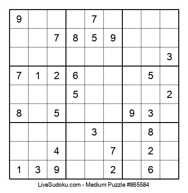 medium online sudoku 865584 live sudoku
