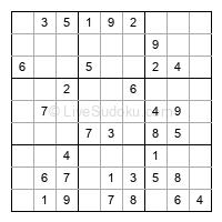 Play easy daily sudoku number 125613