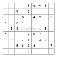 Play easy daily sudoku number 184843