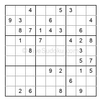 Play easy daily sudoku number 197609