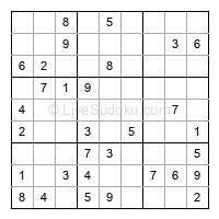 Play easy daily sudoku number 19809