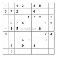 Play easy daily sudoku number 199417