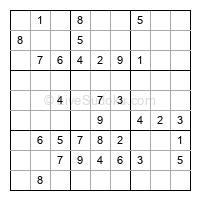 Play easy daily sudoku number 201276