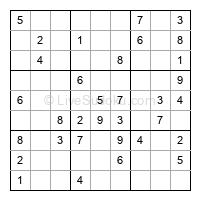 Play easy daily sudoku number 203841