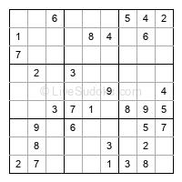 Play easy daily sudoku number 206771
