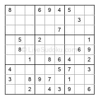 Play easy daily sudoku number 207318