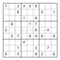 Play easy daily sudoku number 207496