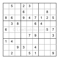 Play easy daily sudoku number 208749