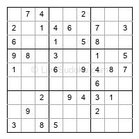 Play easy daily sudoku number 215200