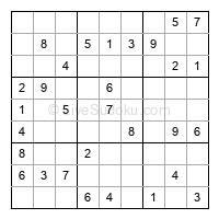 Play easy daily sudoku number 223482