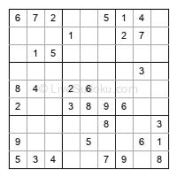 Play easy daily sudoku number 230759