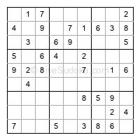Play easy daily sudoku number 230992