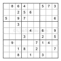 Play easy daily sudoku number 234585