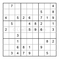 Play easy daily sudoku number 235126