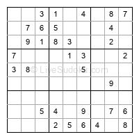 Play easy daily sudoku number 235423