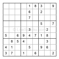 Play easy daily sudoku number 236845