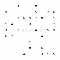 Play easy daily sudoku number 238435