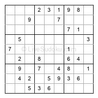 Play easy daily sudoku number 238724