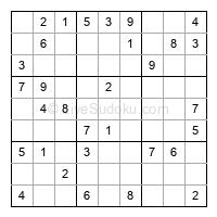 Play easy daily sudoku number 26927