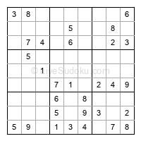 Play easy daily sudoku number 272460
