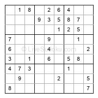 Play easy daily sudoku number 276418