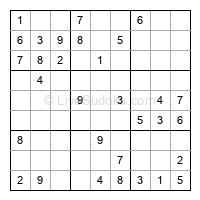 Play easy daily sudoku number 282825