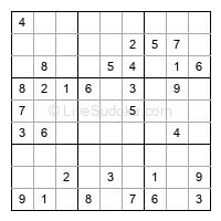 Play easy daily sudoku number 294227