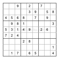 Play easy daily sudoku number 304788