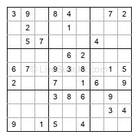 Play easy daily sudoku number 33009