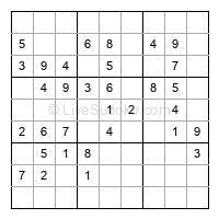 Play easy daily sudoku number 333652