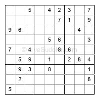 Play easy daily sudoku number 338001