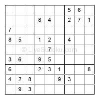 Play easy daily sudoku number 378754