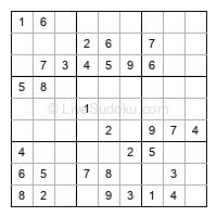 Play easy daily sudoku number 390111