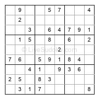Play easy daily sudoku number 399102