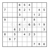 Play easy daily sudoku number 399552