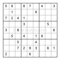 Play easy daily sudoku number 400199