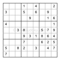 Play easy daily sudoku number 4073