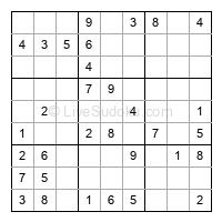 Play easy daily sudoku number 408619