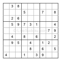 Play easy daily sudoku number 41815
