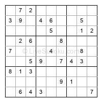 Play easy daily sudoku number 425357
