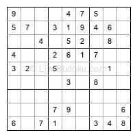 Play easy daily sudoku number 427094