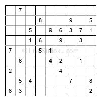 Play easy daily sudoku number 43202