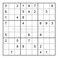 Play easy daily sudoku number 437144