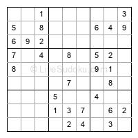 Play easy daily sudoku number 490272