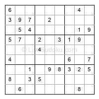 Play easy daily sudoku number 490758