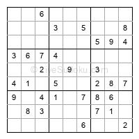 Play easy daily sudoku number 54741