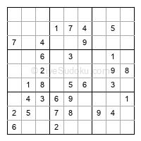 Play easy daily sudoku number 59846